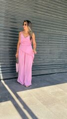 Pembe Asimetrik Kesim İkili Takım