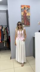 Kuşgözlü Arkası Fermuarlı Yelek-PEMBE