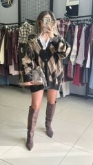 Baklava Desenli Hırka