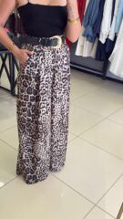 Marka Model Saten Kemerli Pantolon