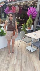 Kahve Simit Yaka Bluz