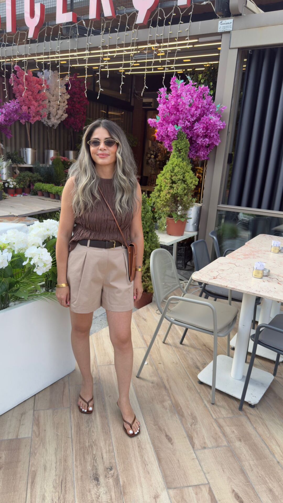 Kendinden Kemerli Tensel Şort