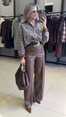 Çizgili Ekose Gömlek