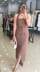 Kahve Midi Boy İkili Takım