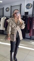 Ekose Şallı Tasarım Premıum Gömlek