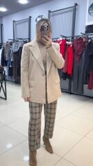 Blazer Ceket-BEJ