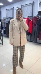 Blazer Ceket-BEJ