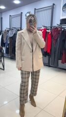 Blazer Ceket-BEJ
