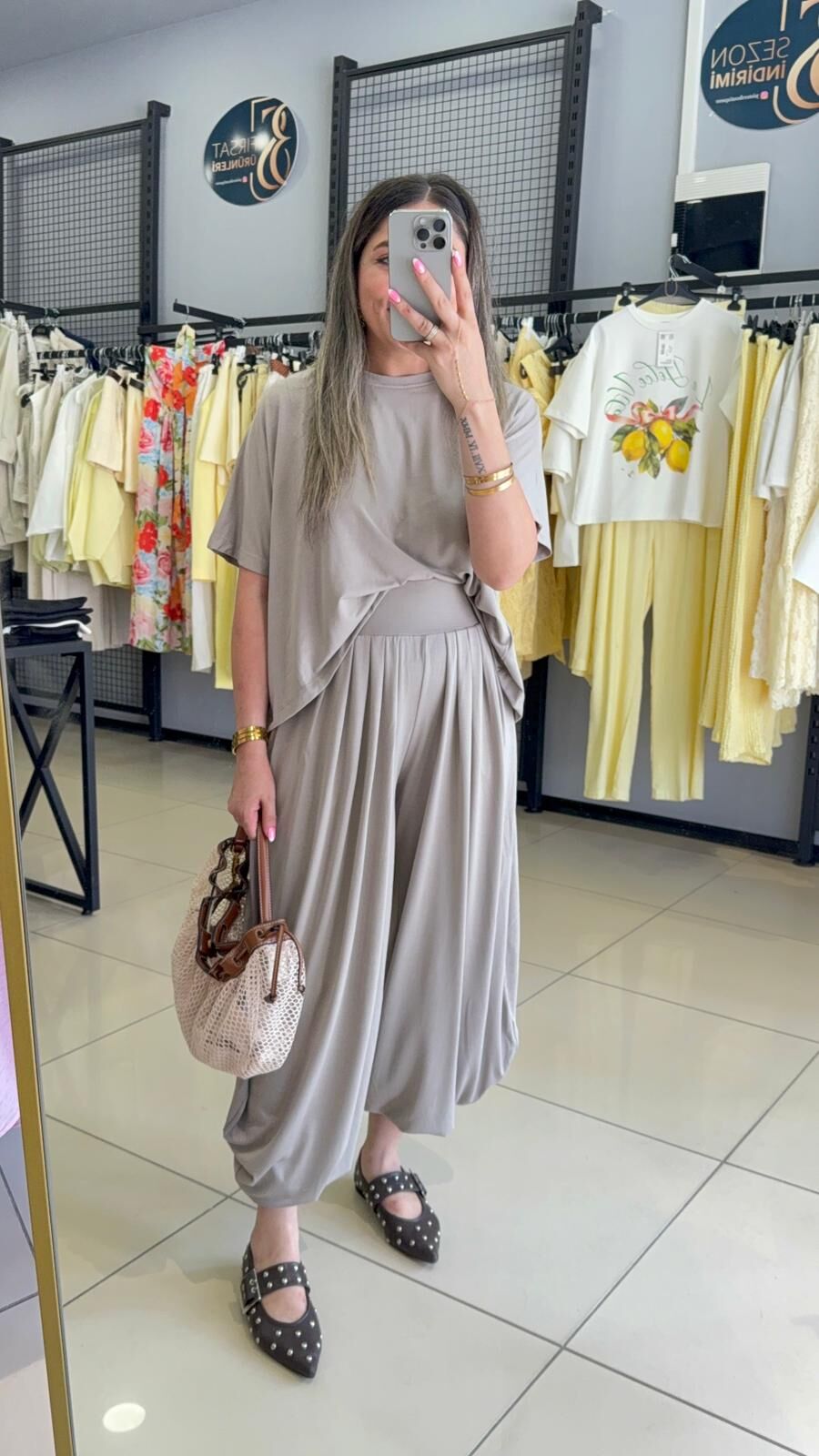 Modal Kumaş Şalvar Takım