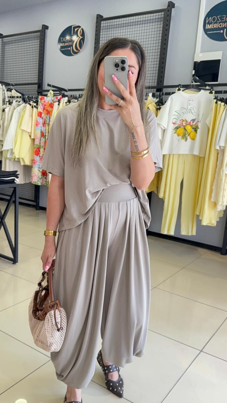 Modal Kumaş Şalvar Takım