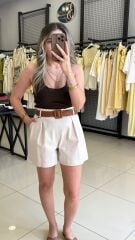 Dilvin Boyundan Geçmeli Bluz-SİYAH