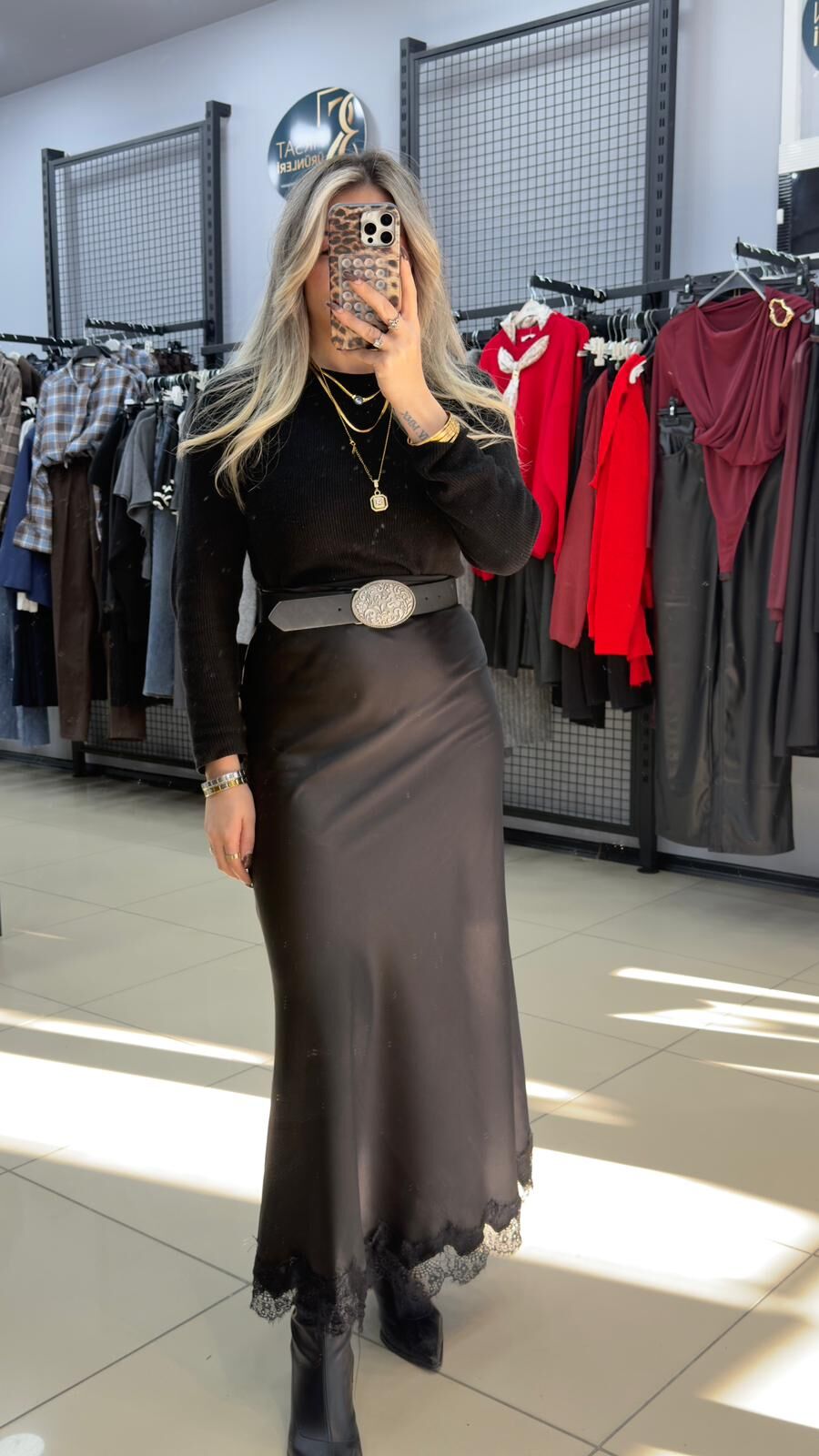 Kaşmir Transparan Bluz-SİYAH