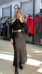 Kaşmir Transparan Bluz-SİYAH