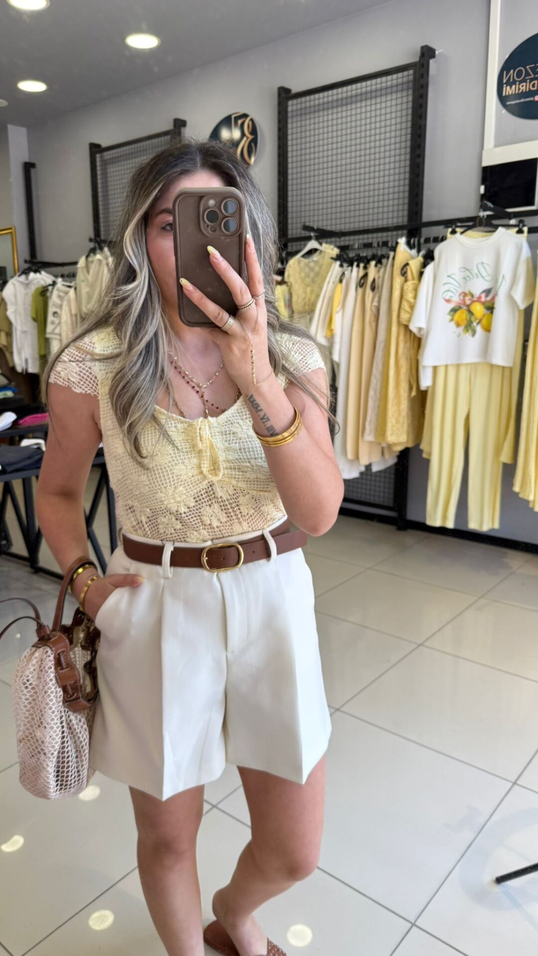 Dantel Marka Model Bluz -SARI