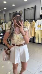 Dantel Marka Model Bluz -SARI