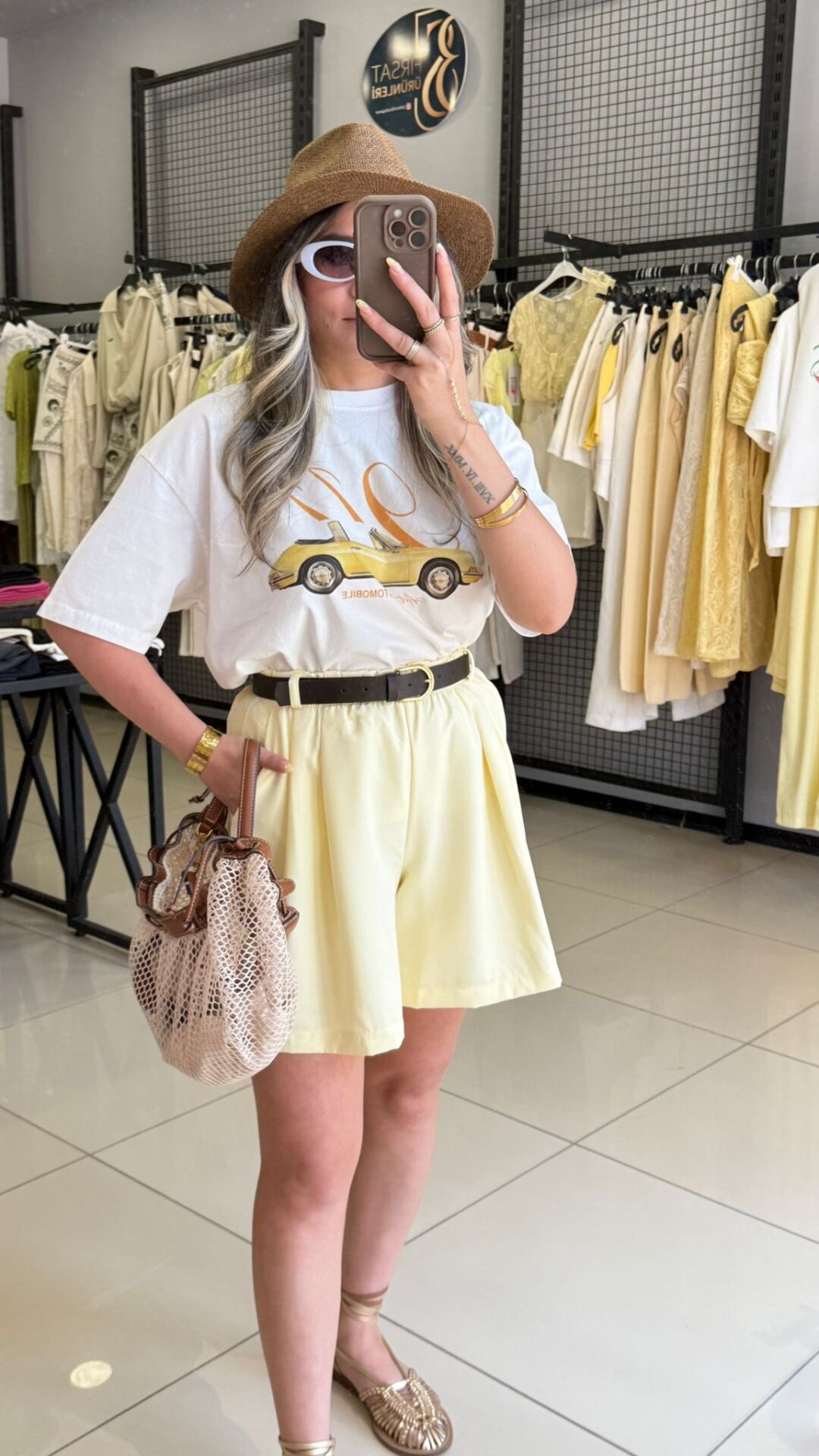 Baskılı Pamuklu T-shırt