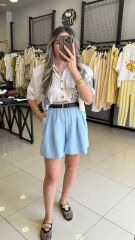 İşlemeli Vatkalı Gömlrk