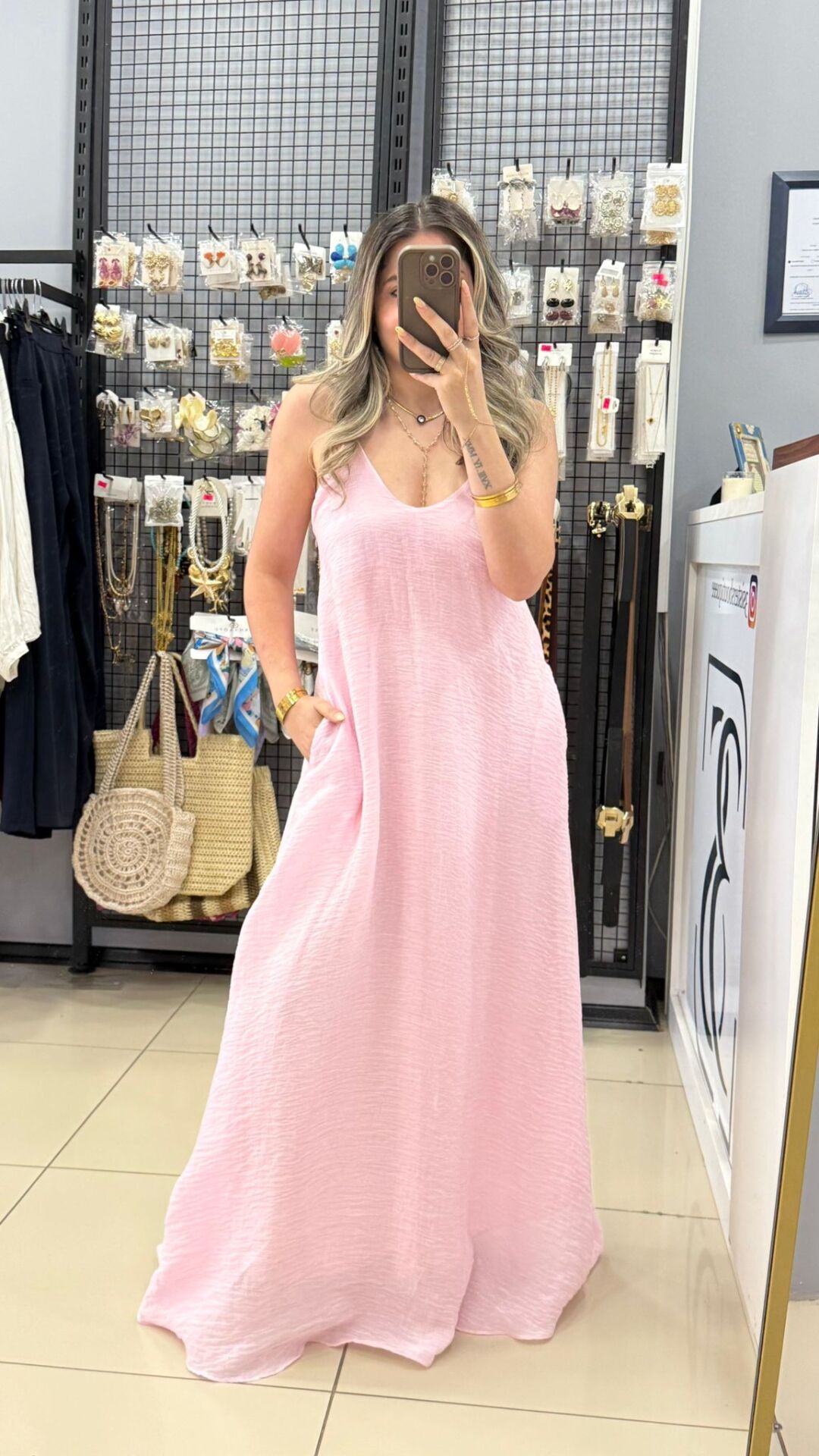 Tül Astarlı Ayarlanabilir Elbise -PEMBE