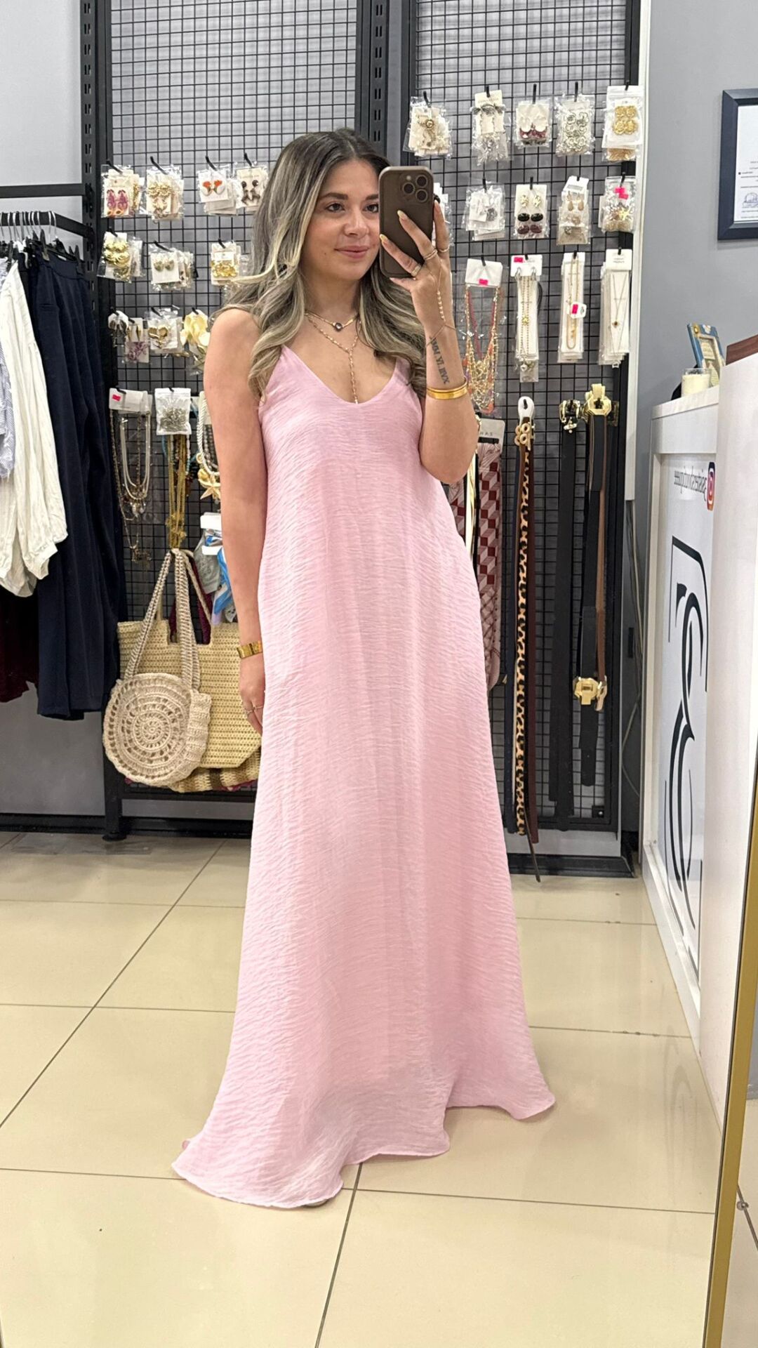 Tül Astarlı Ayarlanabilir Elbise -PEMBE