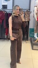 Marka Model Bodysuit-KAHVE