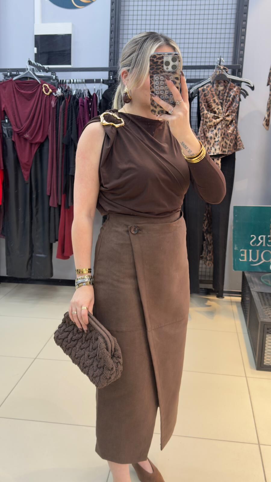 Marka Model Süet Etek