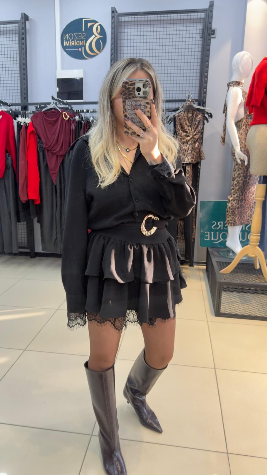 Kemerli Tasarım Elbise