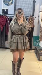 Dantel Detaylı Gömlekli Takım