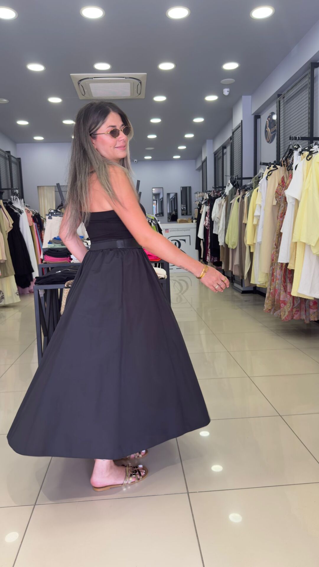 Beli Lastikli Poplin Etek