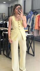 Keten Yelekli Takım-SARI