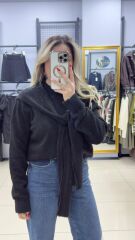 Şallı Triko Kazak-SİYAH