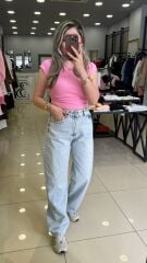 Bel Detaylı Bagy Jean
