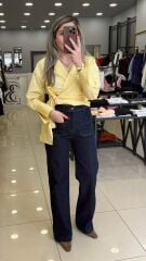 Bağlama Detaylı Poplin Gömlek