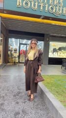 Ekose Hafif Balon Model  Pantolon