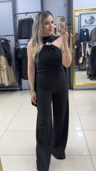 Taşlı Pelerin Detaylı Bluz