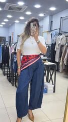 Golg Düğme Detaylı Triko Basic-Beyaz