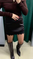 İçi Şort Astarlı Dantel Detaylı Etek