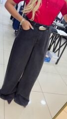 Arkası Lastikli Tensel Palazzo Pantolon
