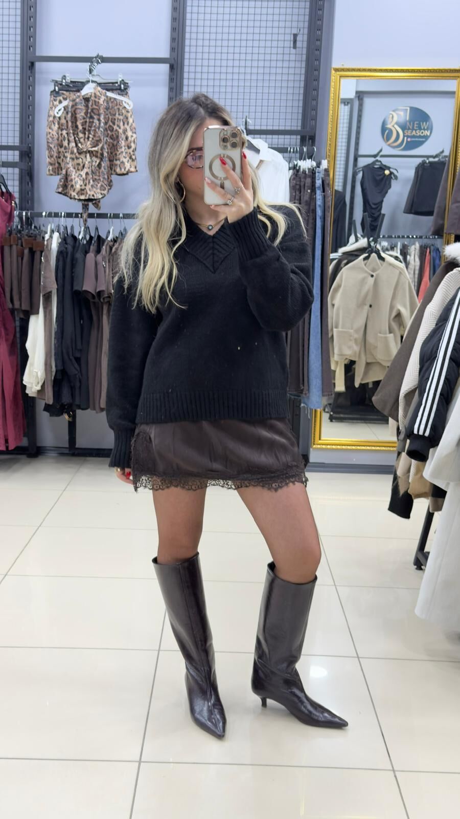 Dantteli Çıkabilen Kazak Elbise