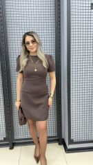 Marka Model Elbise Kahve