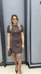 Marka Model Elbise Kahve