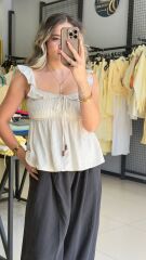 Dilvin Peplum Bluz