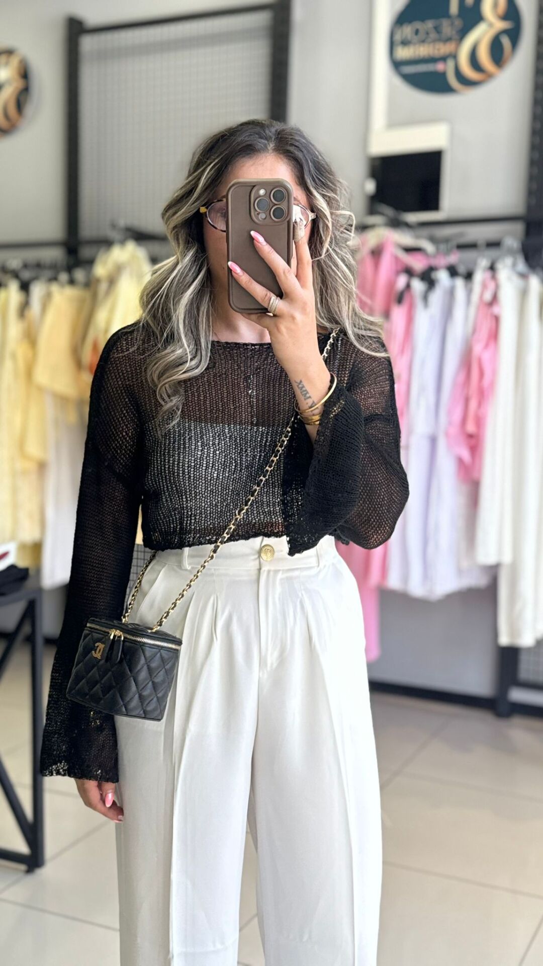 Ajurlu Crop Kazak-SİYAH