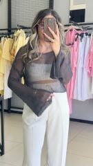 Ajurlu Crop Kazak-ANTRASİT