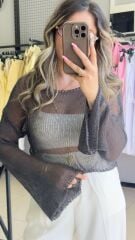 Ajurlu Crop Kazak-ANTRASİT