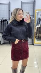 Kürkü Çıkabilen Hırka-SİYAH