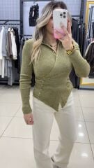 Düğme Detaylı Bluz