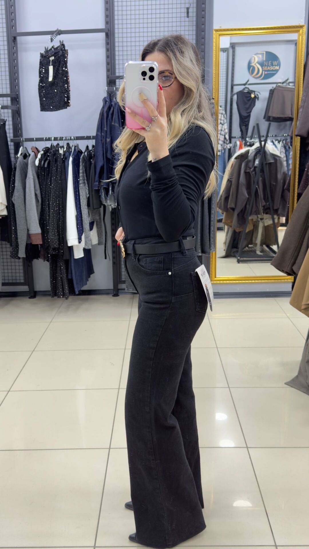 PUSH UP  İspanyol Paça Yüksek Bel Pantolon