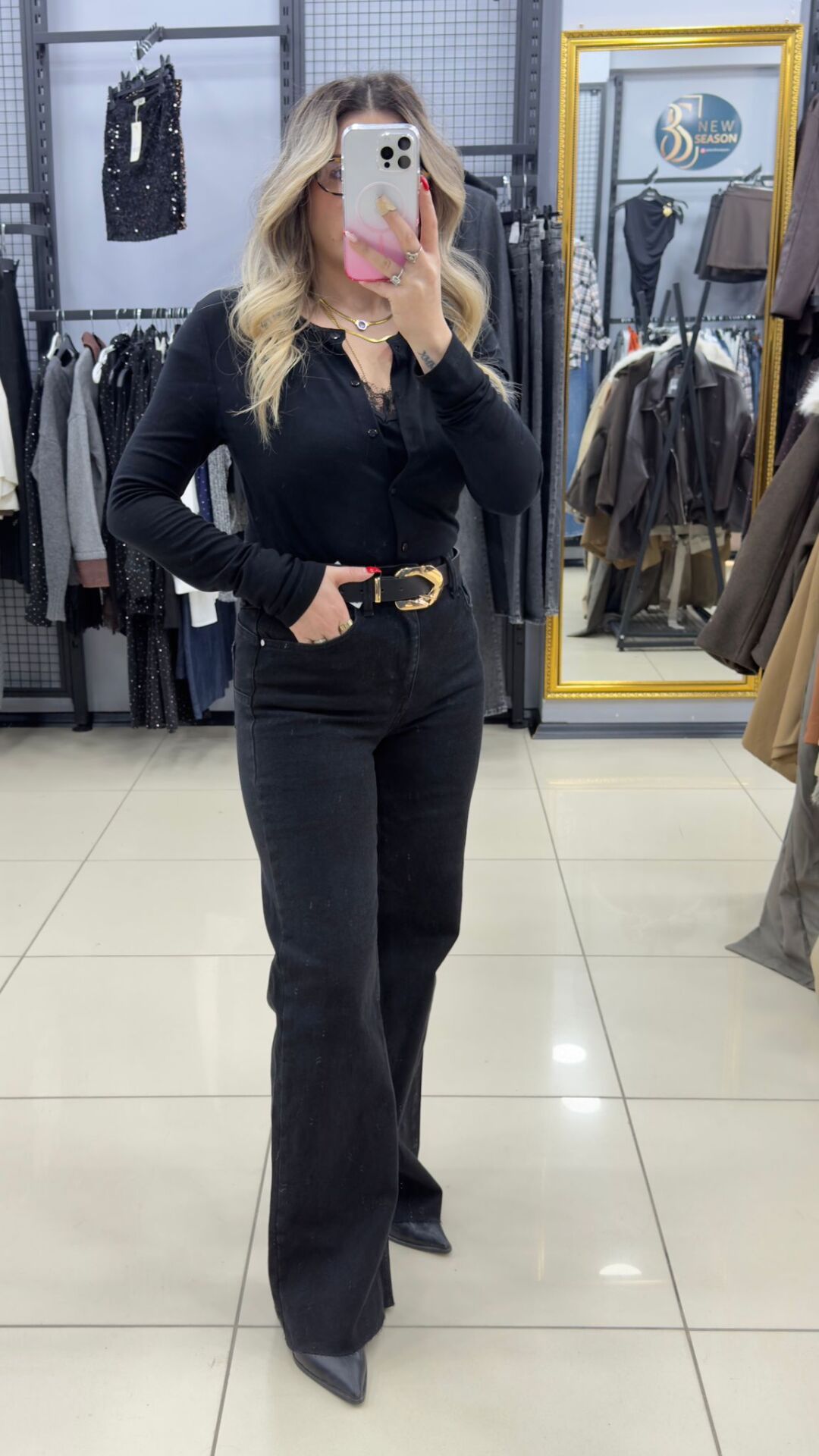 PUSH UP  İspanyol Paça Yüksek Bel Pantolon