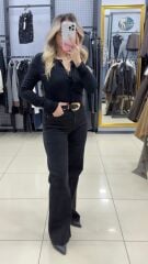 PUSH UP  İspanyol Paça Yüksek Bel Pantolon