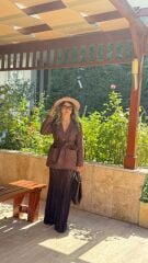 Beli Lastikli Dantelli Etek